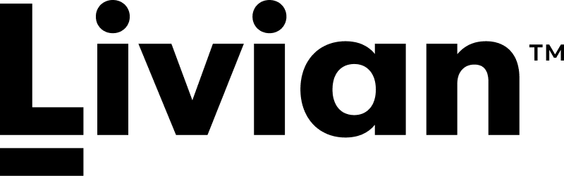 Black Livian logo reading 'Livian'.